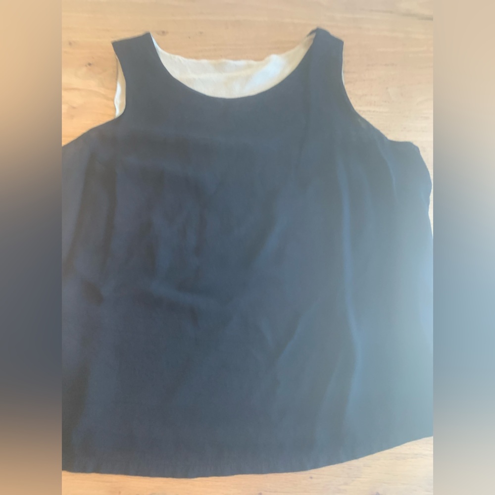 Reversible Rayon Tank Black Tan Women’s‎ 1X Preloved